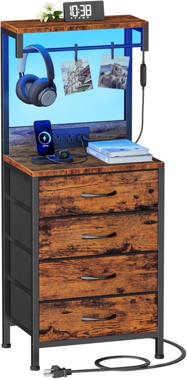 Night Stands with LED Lights
