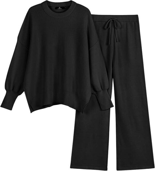 LILLUSORY Women 2 Piece Outfits Sweatsuit Sweater Sets