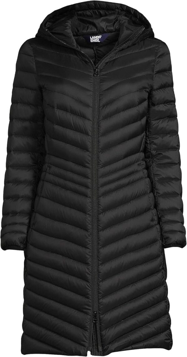 Women's Ultralight Packable Long Down Coat - Image 2