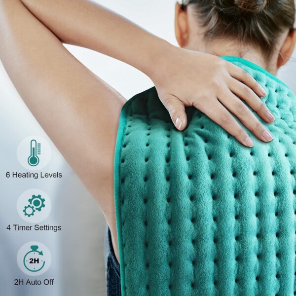 Electric Heating Pads for Back Neck Shoulder Pain Relief - Image 2