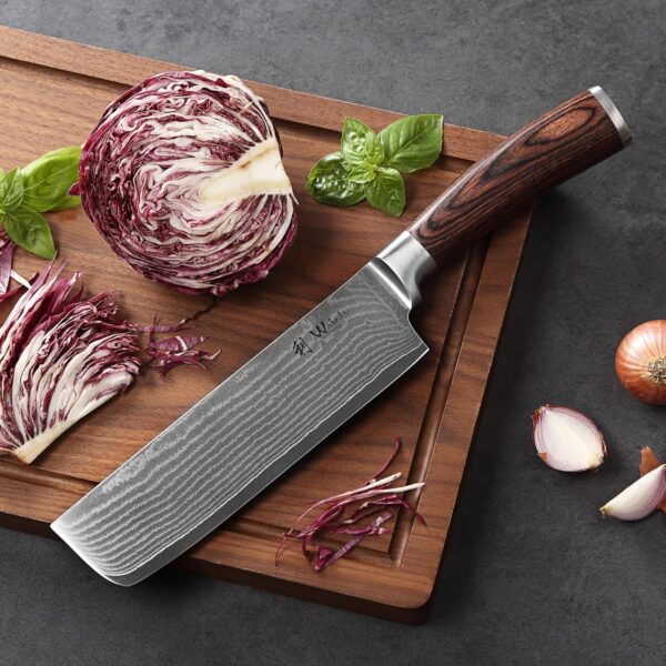 Kitchen Knives with Pakkawood Handle, Chefs Knife for Vegetables in Gift Box - Image 2