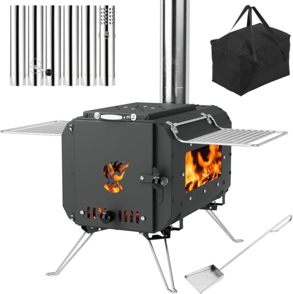 Stove,Wood Burning Stove for Camping,Cast Iron Wood Stove